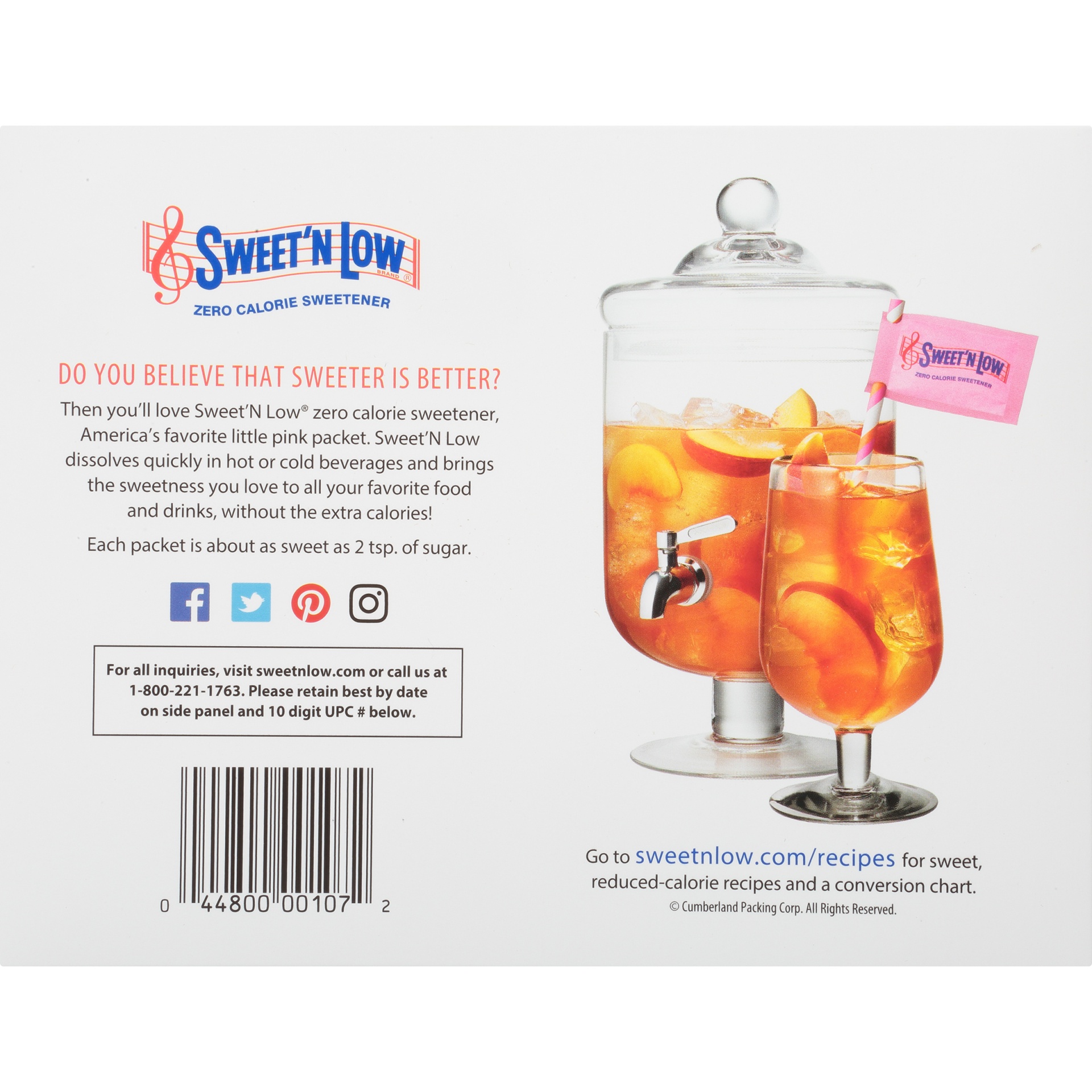 slide 6 of 8, Sweet'N Low Zero Calorie Sweetener Packets, 250 ct