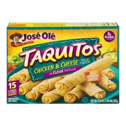 José Olé Chicken & Cheese Flour Taquitos, 22.5 oz, 15 Count