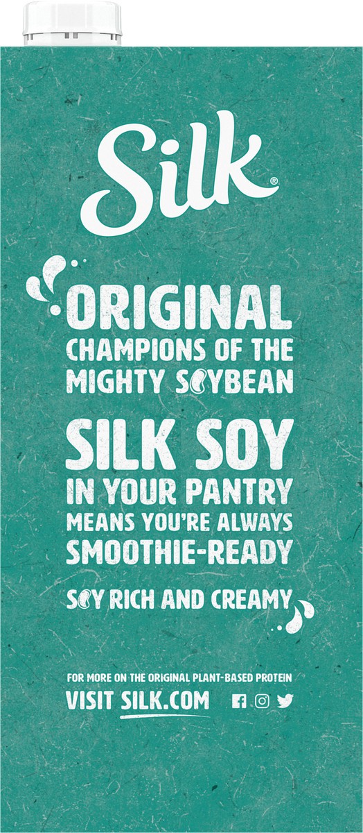 slide 5 of 9, Silk Shelf-Stable Organic Soy Milk, Unsweetened, Dairy-Free, Vegan, Non-GMO Project Verified, 1 Quart, 32 fl oz