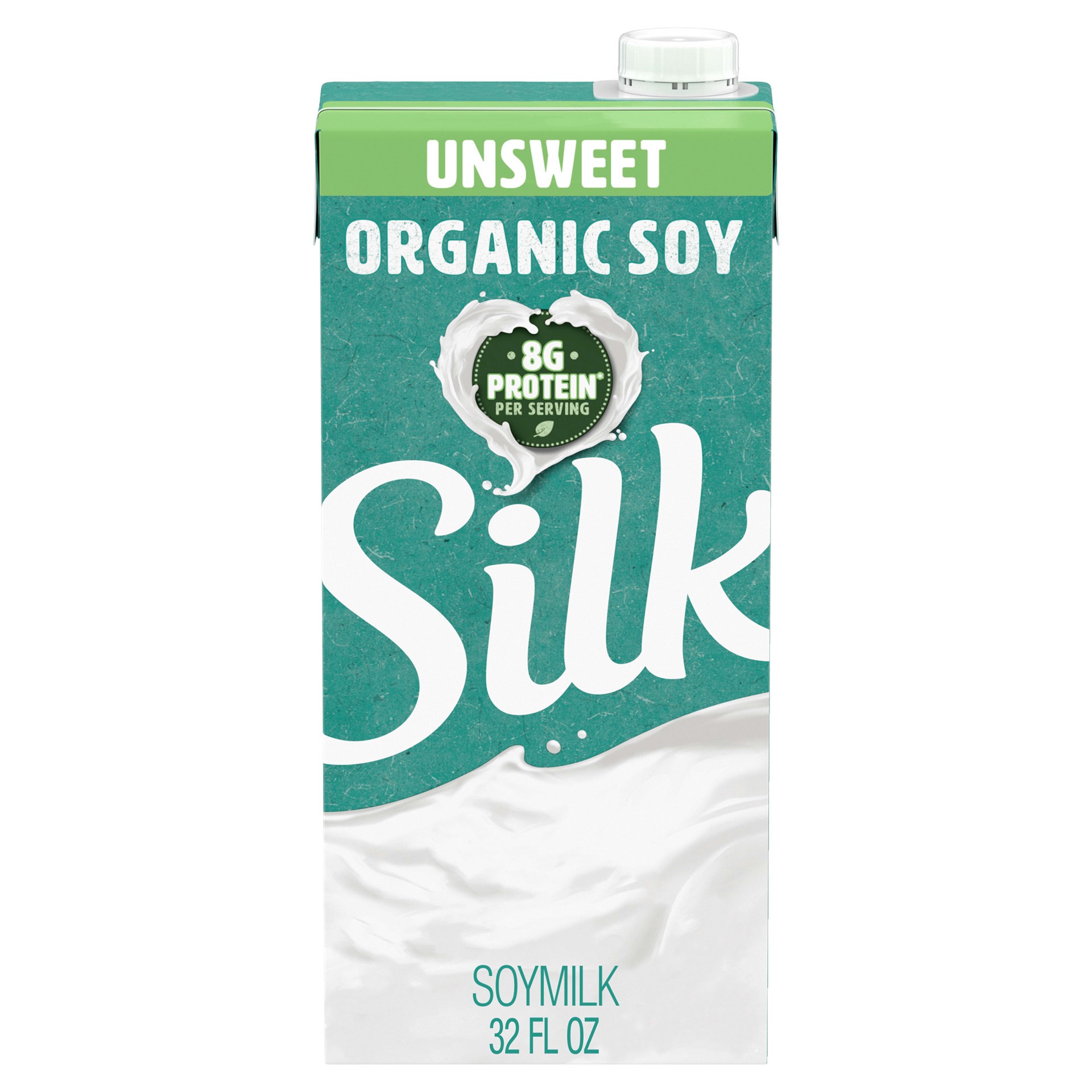 slide 1 of 9, Silk Shelf-Stable Organic Soy Milk, Unsweetened, Dairy-Free, Vegan, Non-GMO Project Verified, 1 Quart, 32 fl oz