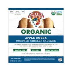 Smart Chicken Fully Cooked Organic Apple Gouda Chicken Links
