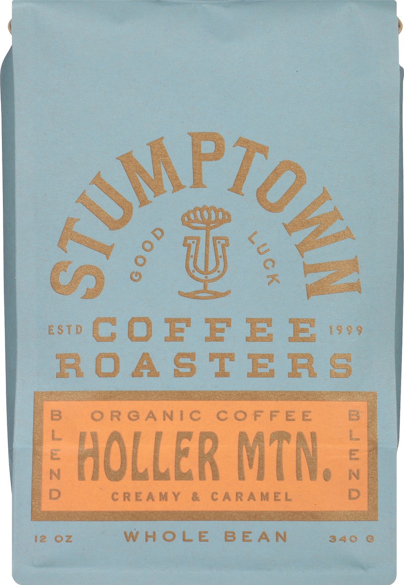 slide 10 of 12, Stumptown Coffee Holler Mountain Blend Creamy & Caramel Organic Whole Bean Coffee 12 oz. Stand Up Bag, 12 oz