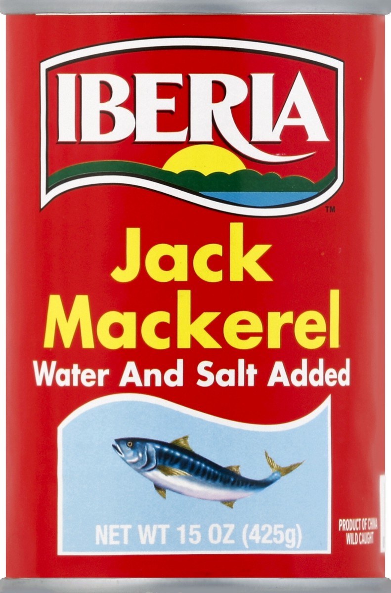 slide 1 of 3, Iberia Mackerel Jack Water & Salt Added - 15 Oz, 15 oz