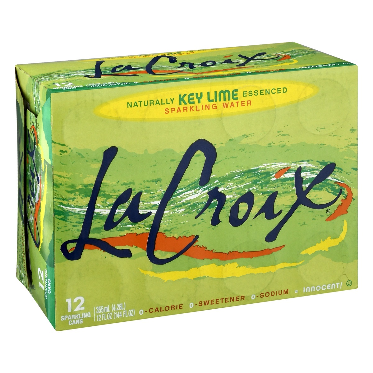 slide 2 of 10, La Croix Key Lime Sparkling Water, 12 ct; 12 fl oz