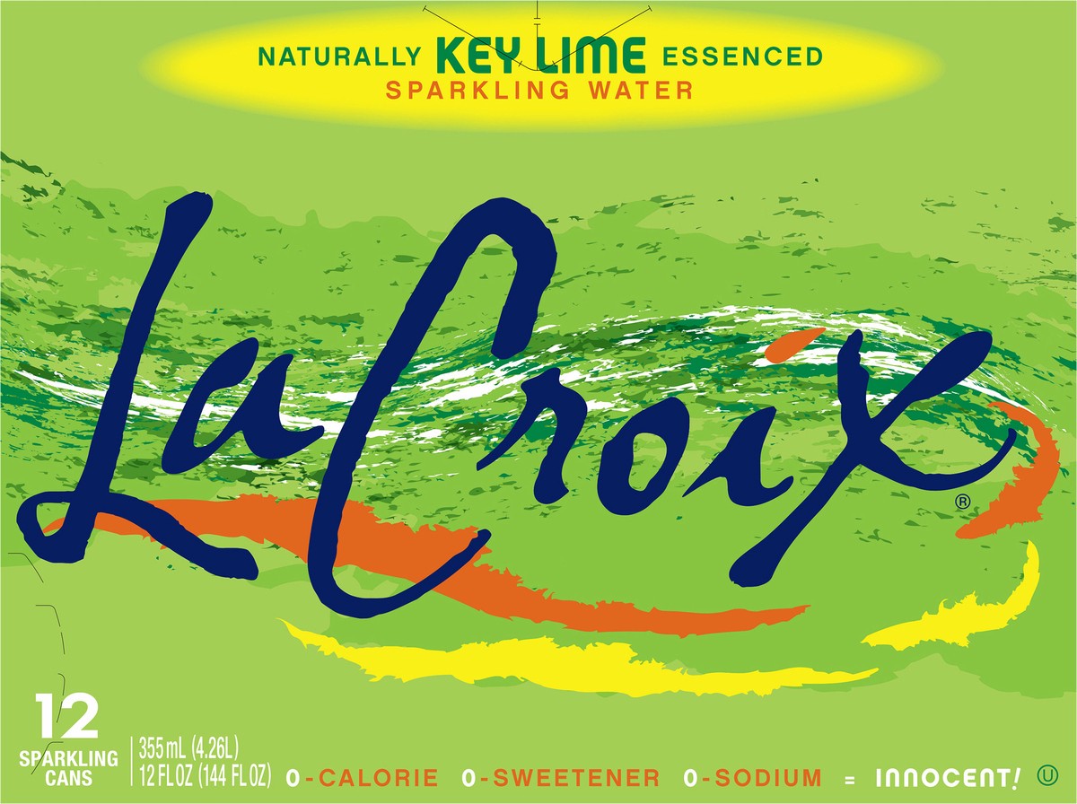 slide 6 of 10, La Croix Key Lime 12 Pack 12oz, 12 ct; 12 fl oz