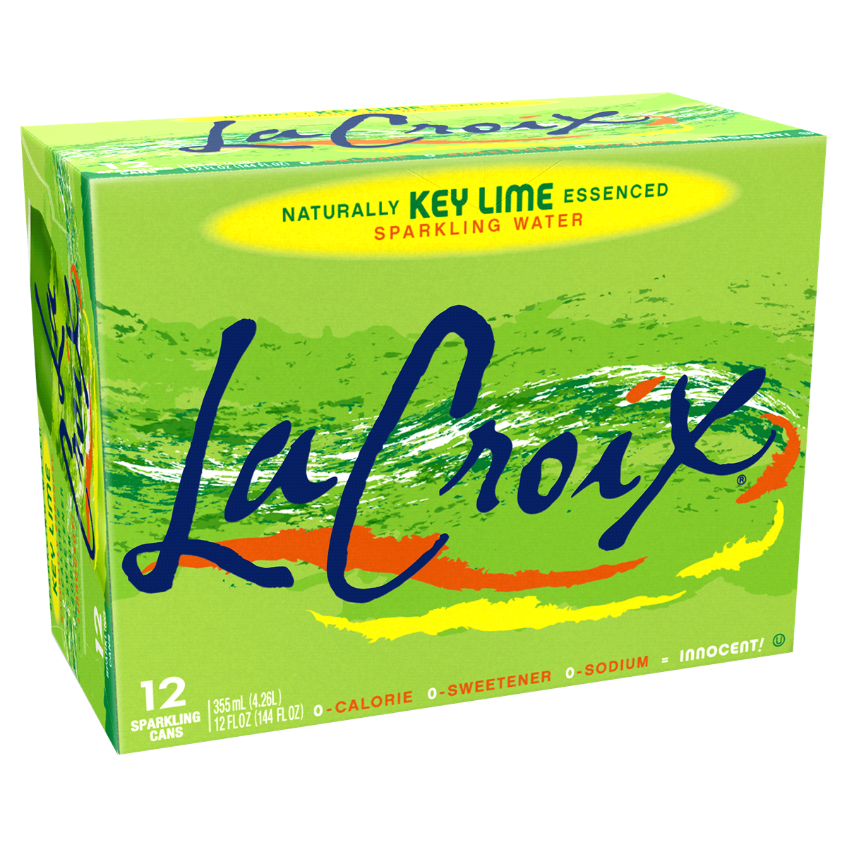 slide 1 of 10, La Croix Key Lime Sparkling Water, 12 ct; 12 fl oz