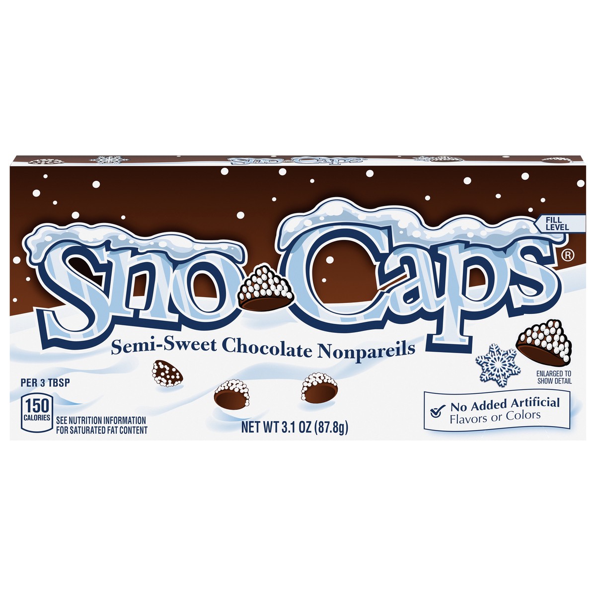 slide 1 of 15, Sno-Caps Semi-Sweet Chocolate Nonpareils 3.1 oz, 3.1 oz