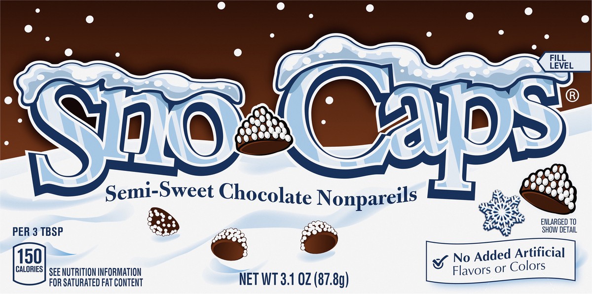 slide 9 of 15, Sno-Caps Semi-Sweet Chocolate Nonpareils 3.1 oz, 3.1 oz