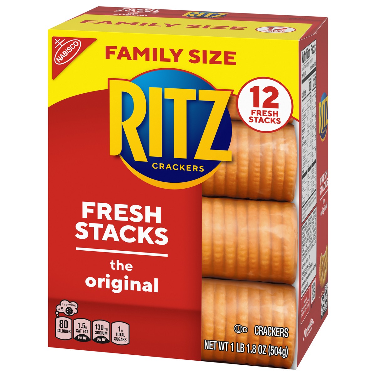 slide 3 of 9, Ritz Original Crackers - Fresh Stacks, Family Size, 17.8 oz