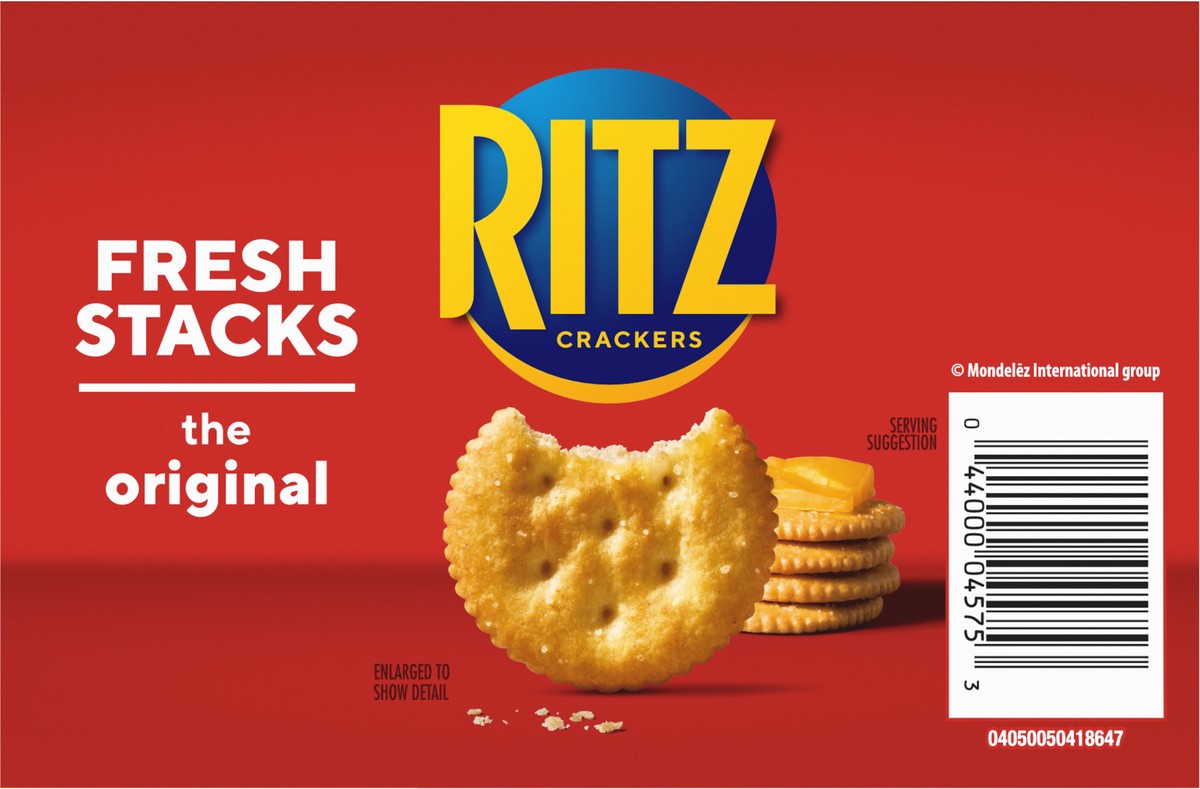 slide 4 of 9, Ritz Original Crackers - Fresh Stacks, Family Size, 17.8 oz