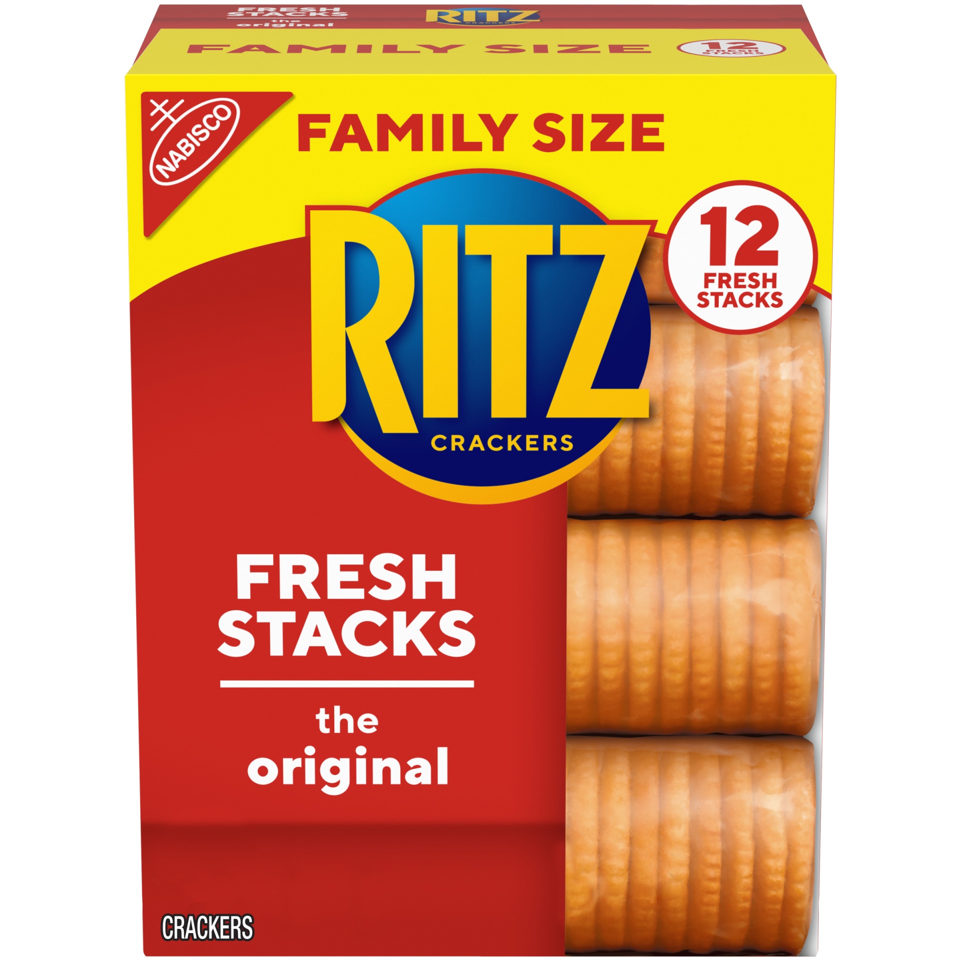 slide 1 of 9, Ritz Original Crackers Fresh Stacks, Family Size, 17.8 oz