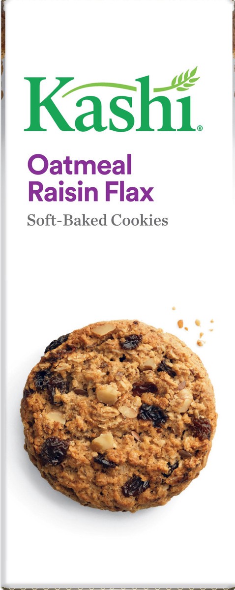 slide 6 of 9, Kashi Oatmeal Raisin Flax Soft-Baked Cookies, 8.5 oz