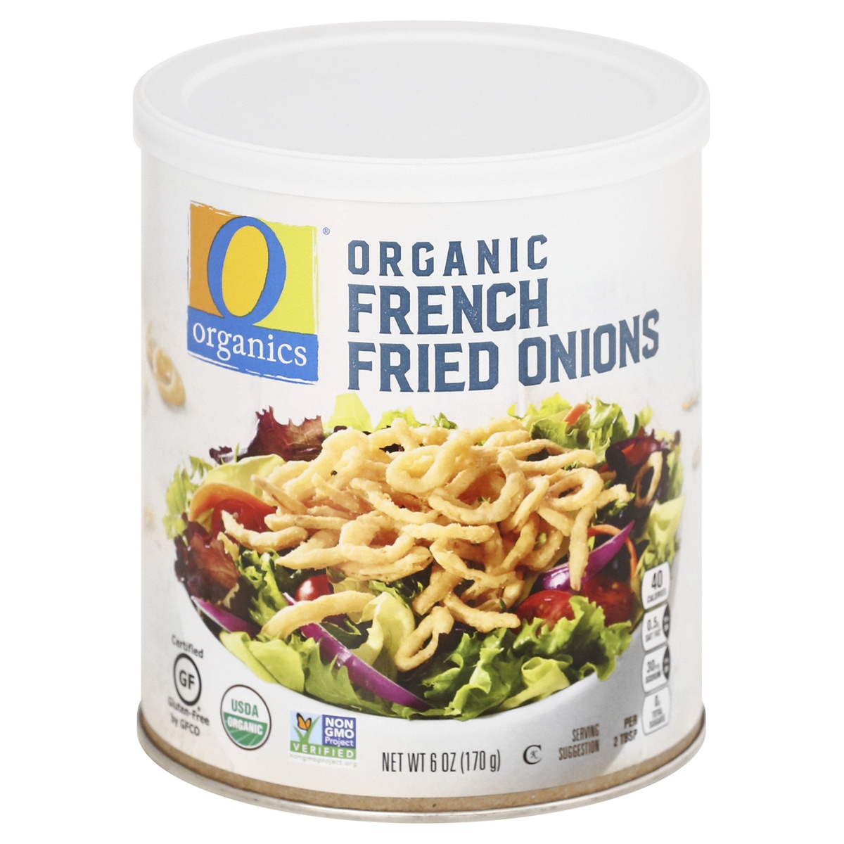 slide 1 of 9, O Organics French Fried Onions, 