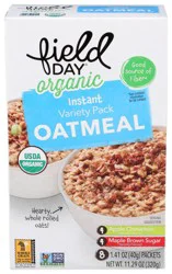 Field Day Organic Instant Variety Pack Oatmeal