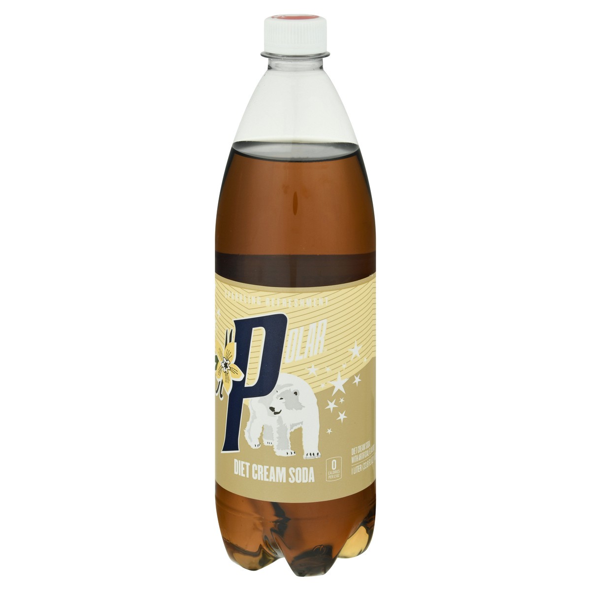 slide 10 of 13, Polar Cream Soda, Diet - 1 l, 1 l