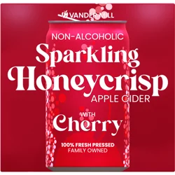 Sparkling Honeycrisp Apple Cider With Cherry
