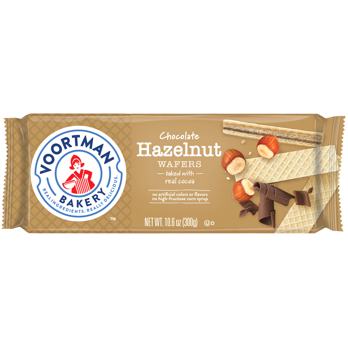 slide 1 of 1, Voortman Bakery Chocolate Hazelnut Wafer Seasonal, 10.6 oz