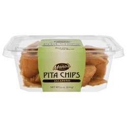 Manos Authentic Pita Chips - Jalapeno