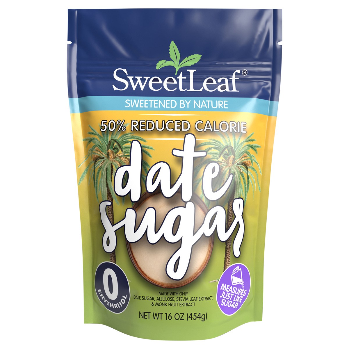 slide 4 of 12, SweetLeaf 50% Reduced Calorie Date Sugar, 16oz bag, 16 oz