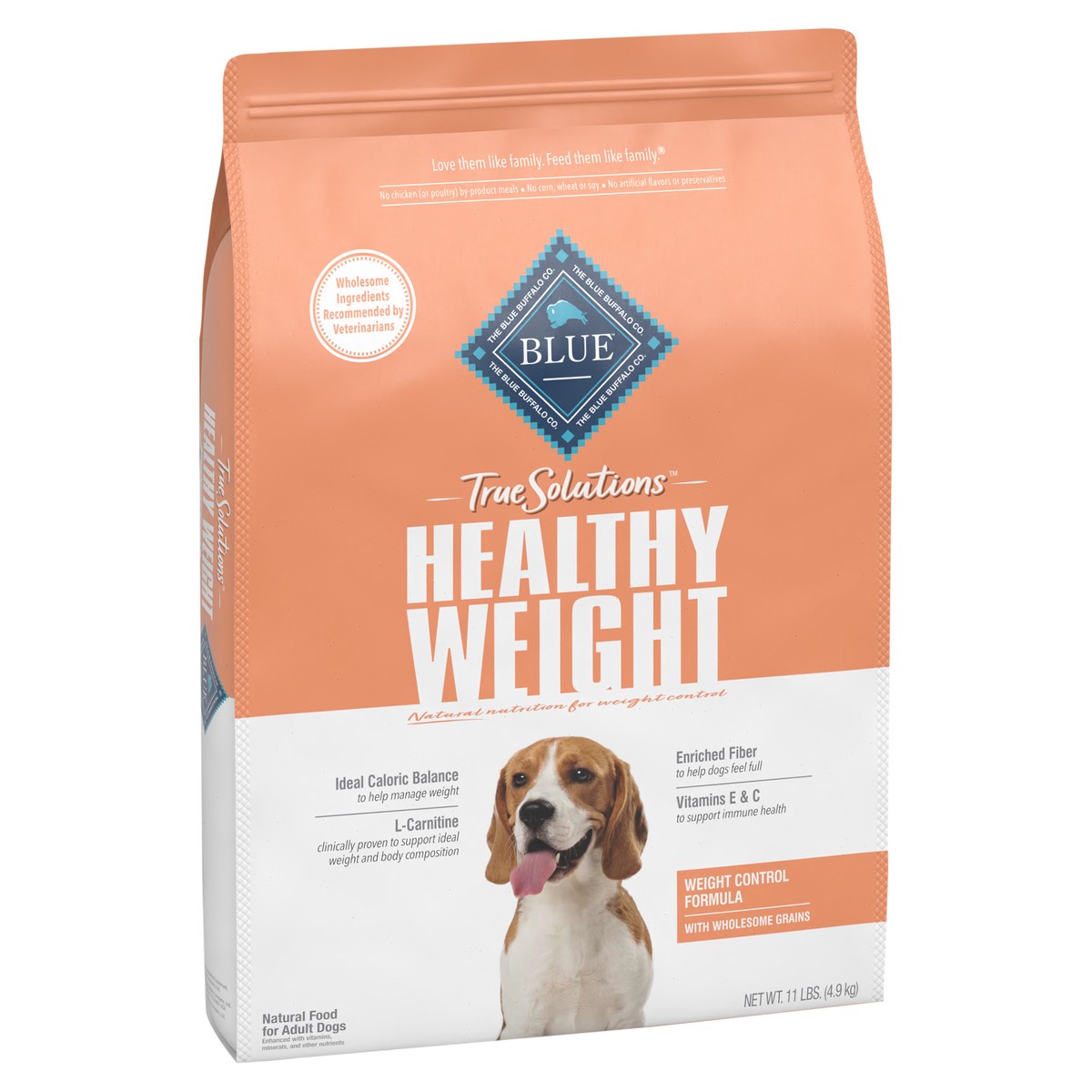 slide 2 of 9, BLUE Buffalo True Solutions Fit & Healthy Weight Control Adult Dog, 11 lb