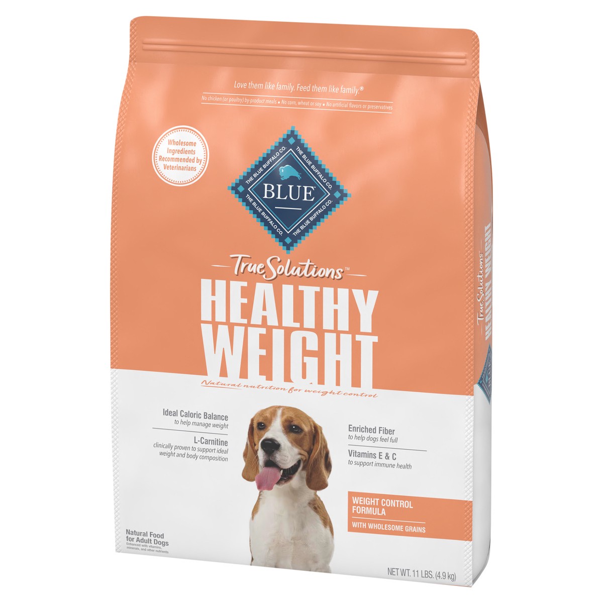 slide 3 of 9, BLUE Buffalo True Solutions Fit & Healthy Weight Control Adult Dog, 11 lb