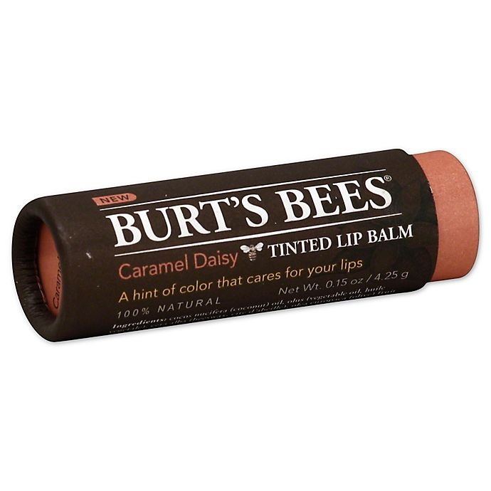 slide 1 of 1, Burt's Bees Tinted Lip Balm Caramel Daisy, 0.15 oz