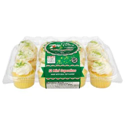 Cafe Valley Bakery 7 Up Lemon Lime Flavored Cupcakes Mini 12 ea