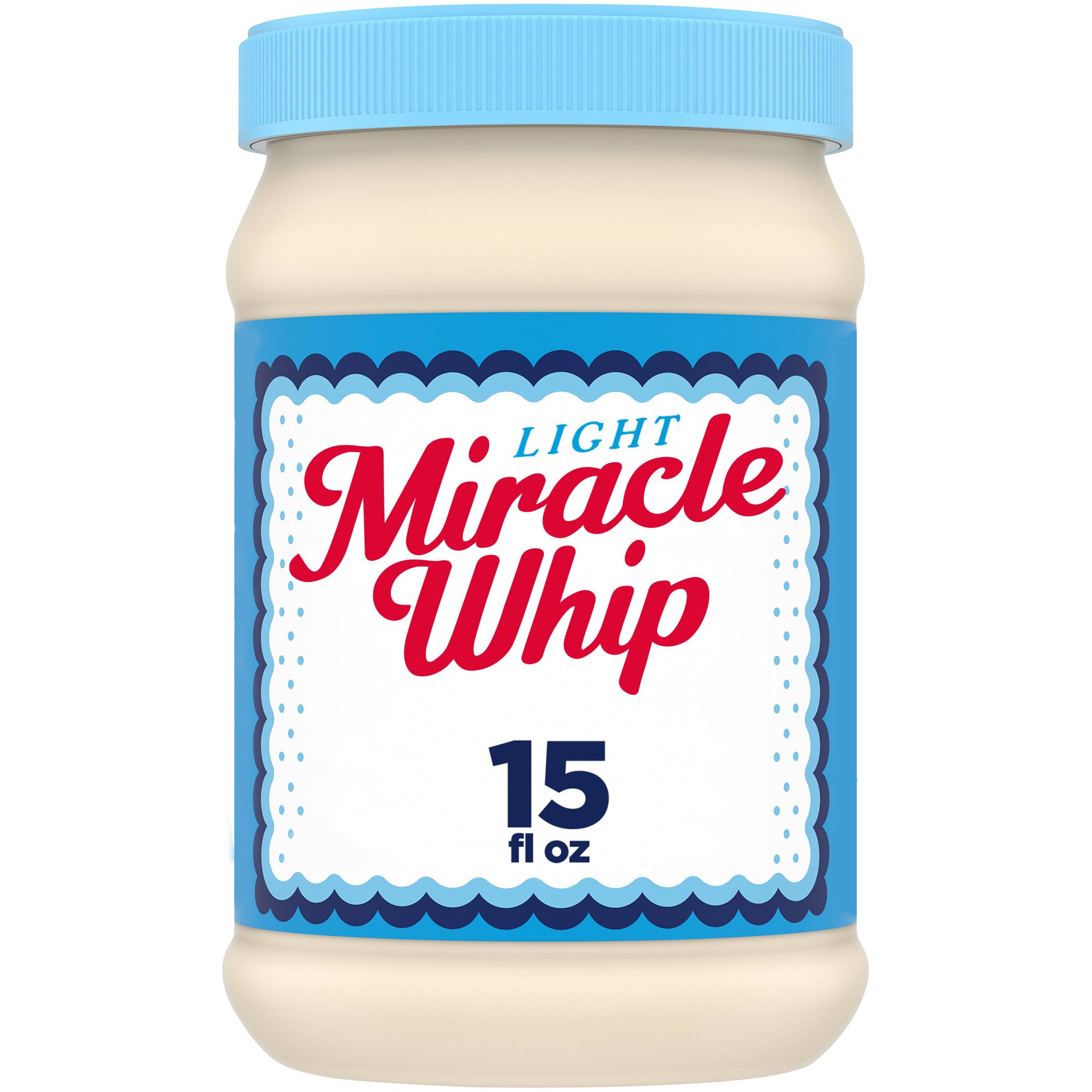slide 1 of 9, Miracle Whip Light Mayo-like Dressing, 15 fl oz Jar, 15 oz