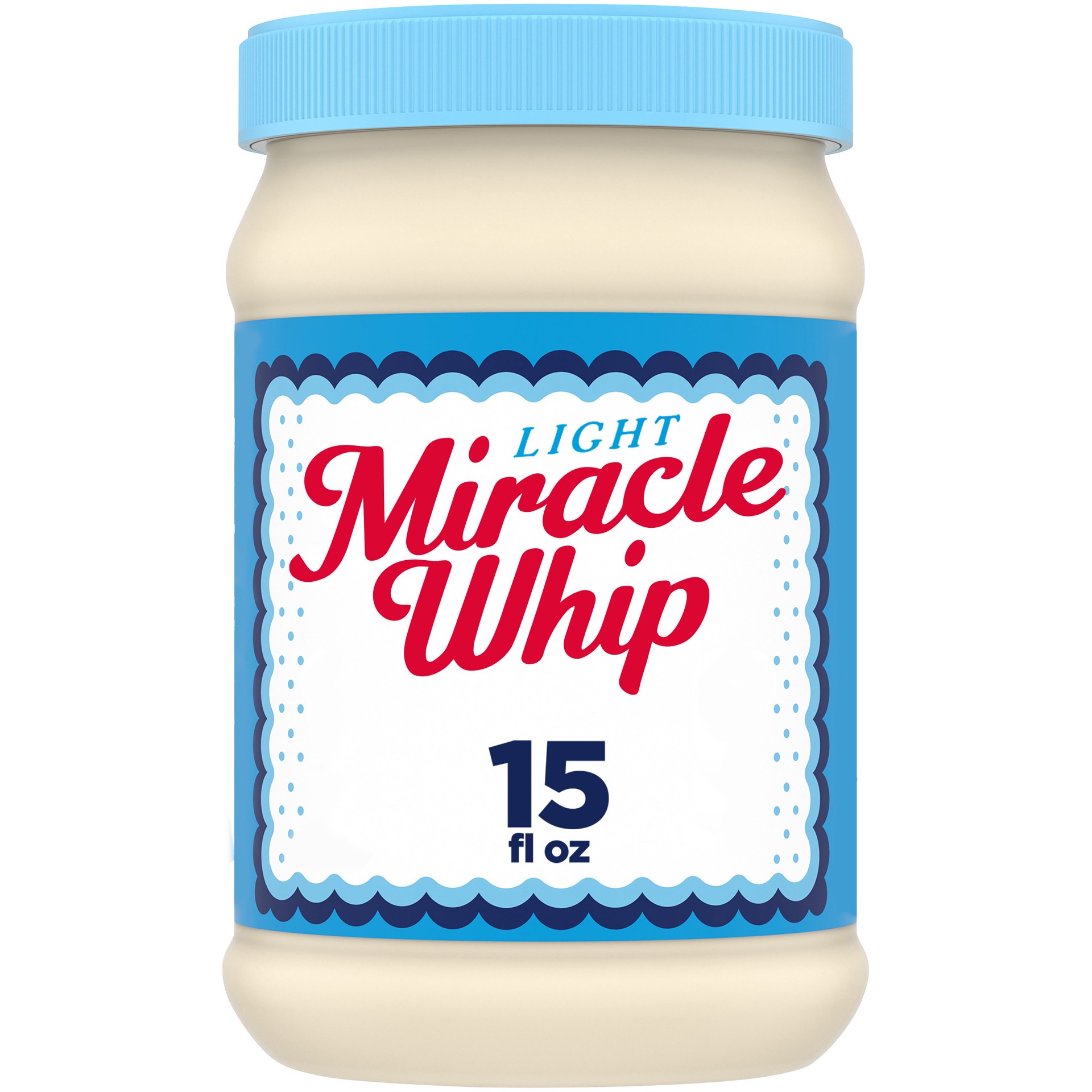 slide 1 of 9, Miracle Whip Light Mayo-like Dressing, 15 fl oz Jar, 15 fl oz