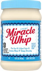 Miracle Whip Light Mayo-like Dressing, 15 fl oz Jar