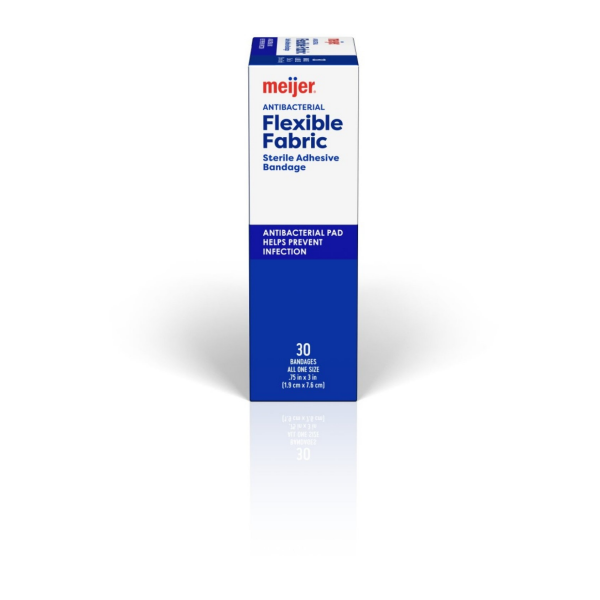 slide 8 of 21, Meijer Flexible Fabric Bandages, 30 ct