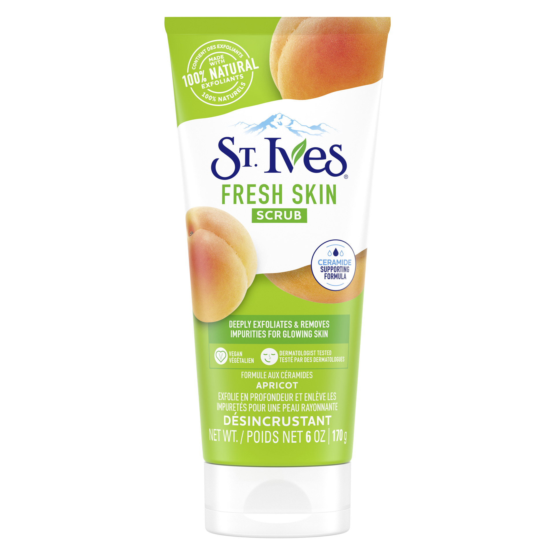 slide 5 of 7, St. Ives Fresh Skin Face Scrub Apricot, 6 oz, 6 oz