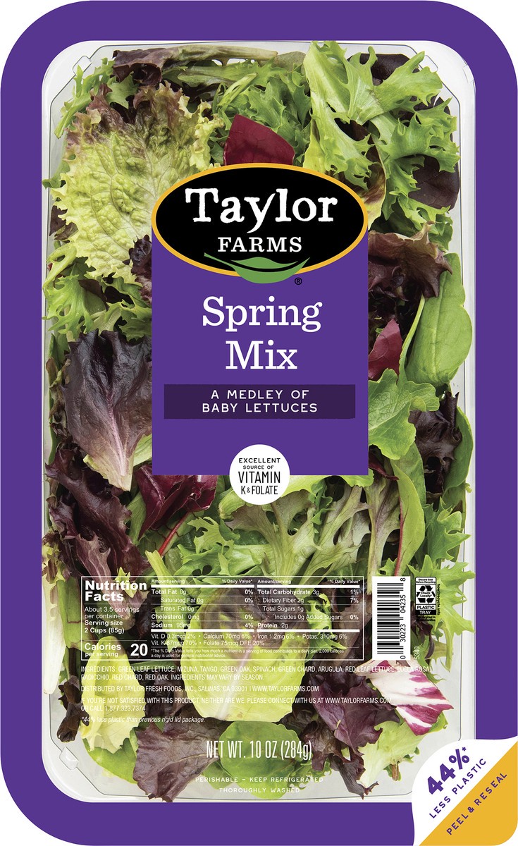 slide 6 of 8, Taylor Farms Spring Mix 10oz, 10 oz