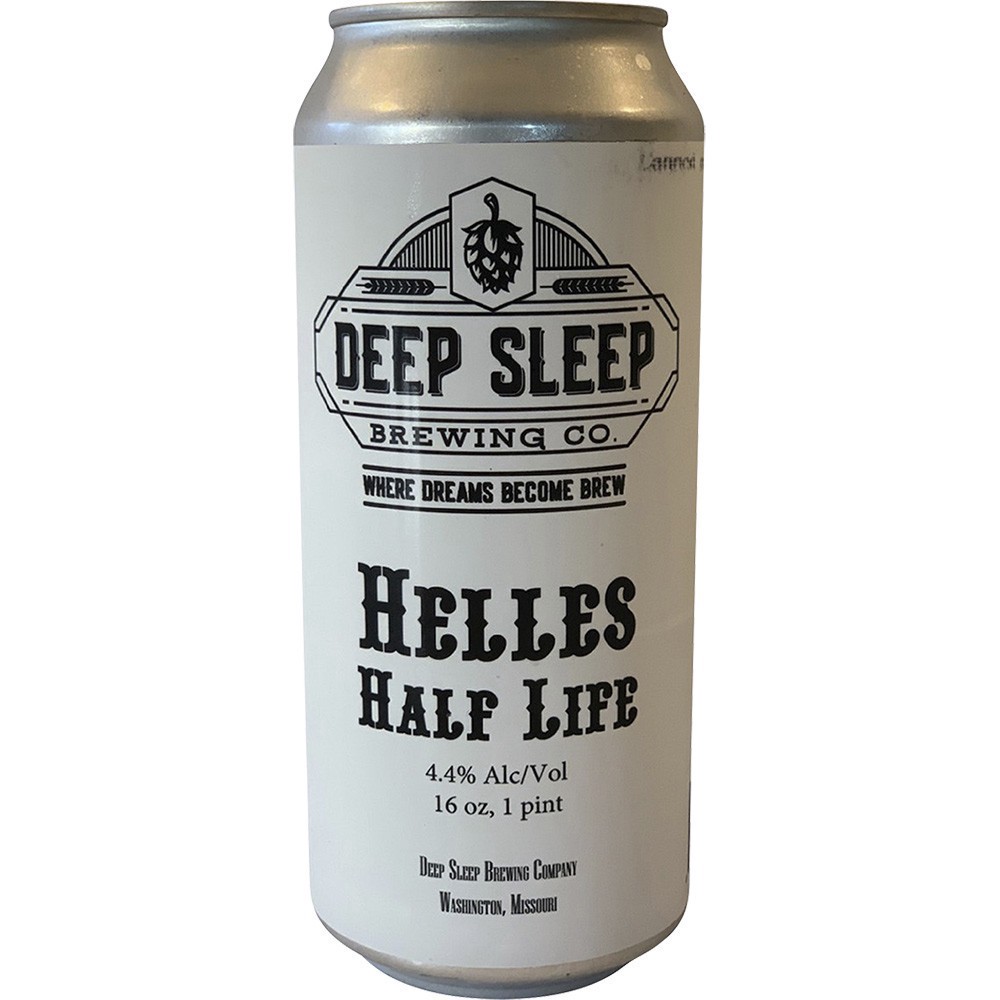 slide 1 of 1, Deep Sleep Helles Half Life, 16 oz