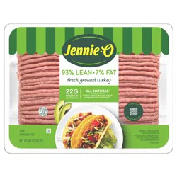 JENNIE-O Ground Turkey 93% Lean / 7% Fat - 3 lb. tray