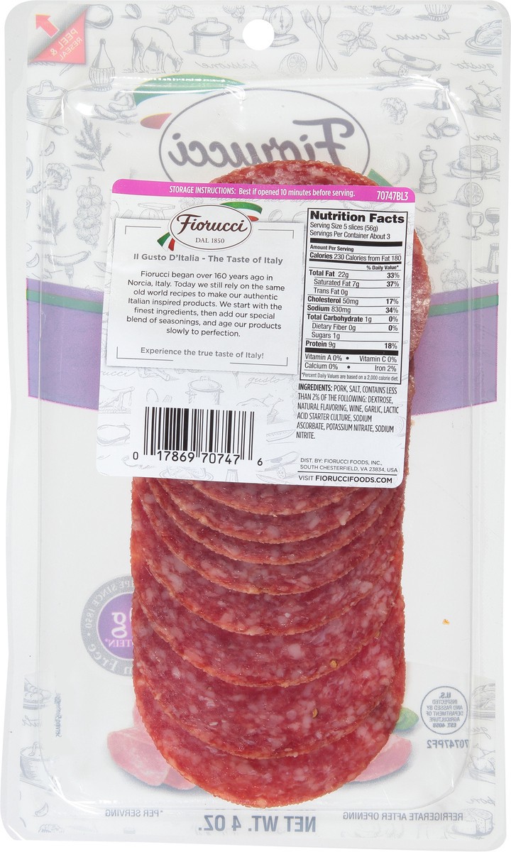 slide 7 of 13, Fiorucci With Wine Genoa Salami, 4 oz