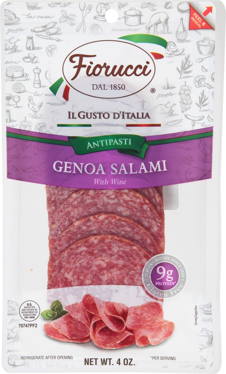 slide 3 of 13, Fiorucci With Wine Genoa Salami, 4 oz