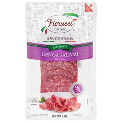 Fiorucci With Wine Genoa Salami