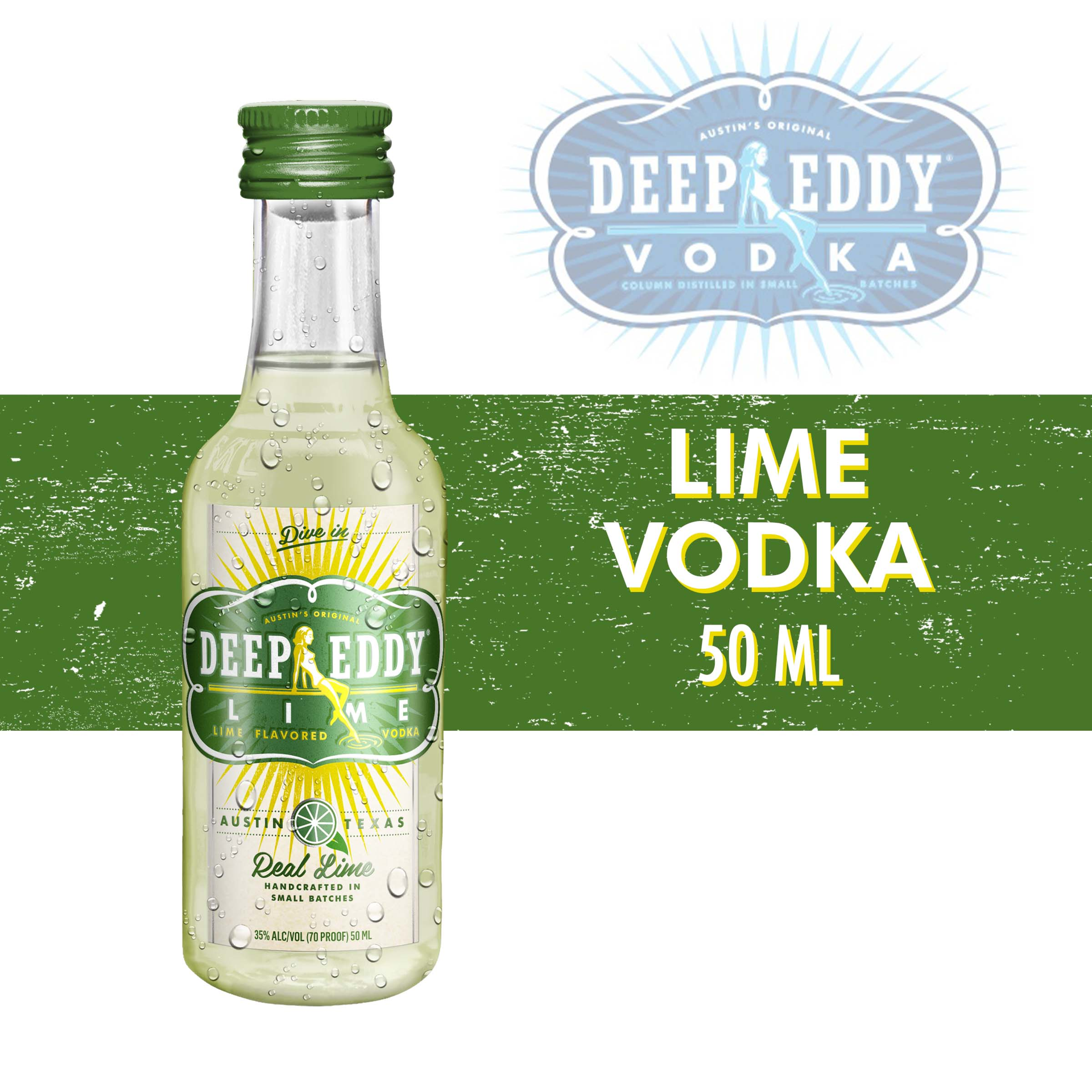 slide 2 of 3, Deep Eddy Lime Flavored Vodka 50 ml Bottle, 50 ml
