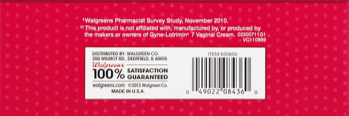 slide 6 of 6, Walgreens Clotrimazole Vaginal Antifungal Cream, 1.5 oz