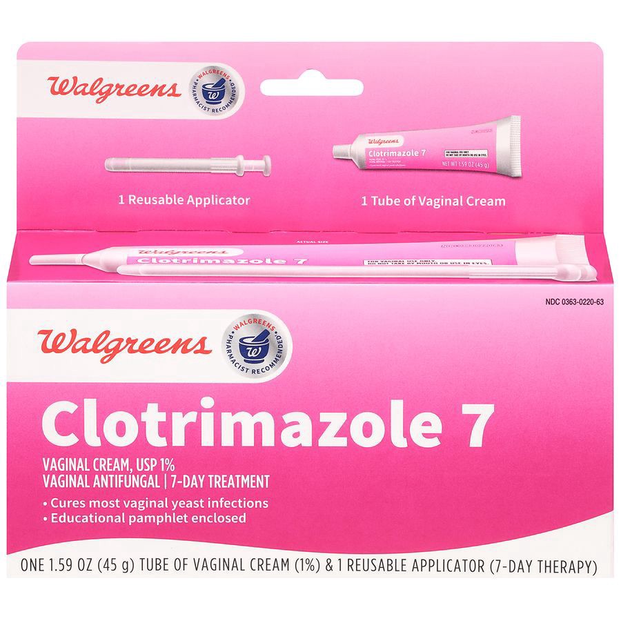 slide 1 of 6, Walgreens Clotrimazole Vaginal Antifungal Cream, 1.5 oz
