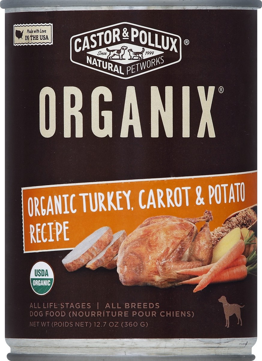 slide 2 of 2, Castor & Pollux Organix Turkey Organic Carrots And Potatoes Canine Formula, 12.7 oz