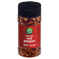 Food Club Crushed Red Pepper 1.5 oz