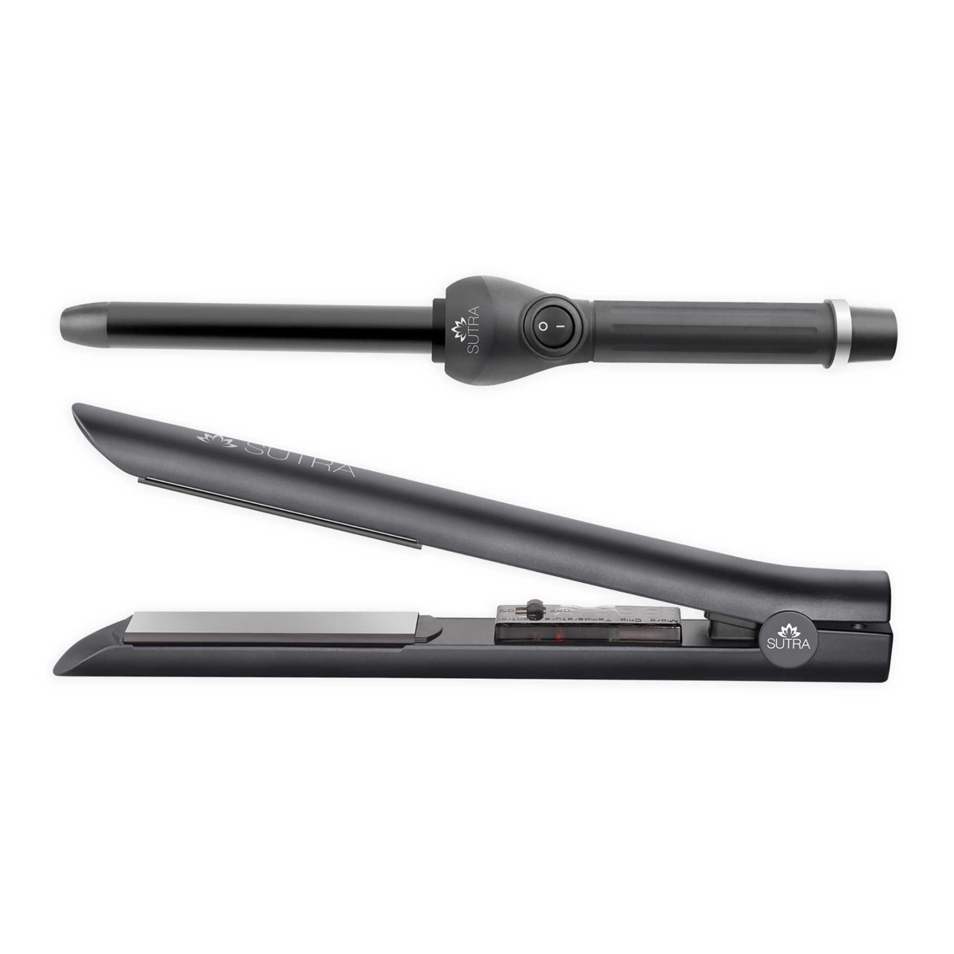 slide 1 of 3, Sutra Beauty Sutra Ceramic Iron & Curling Wand Styler Combo Set, 1 ct