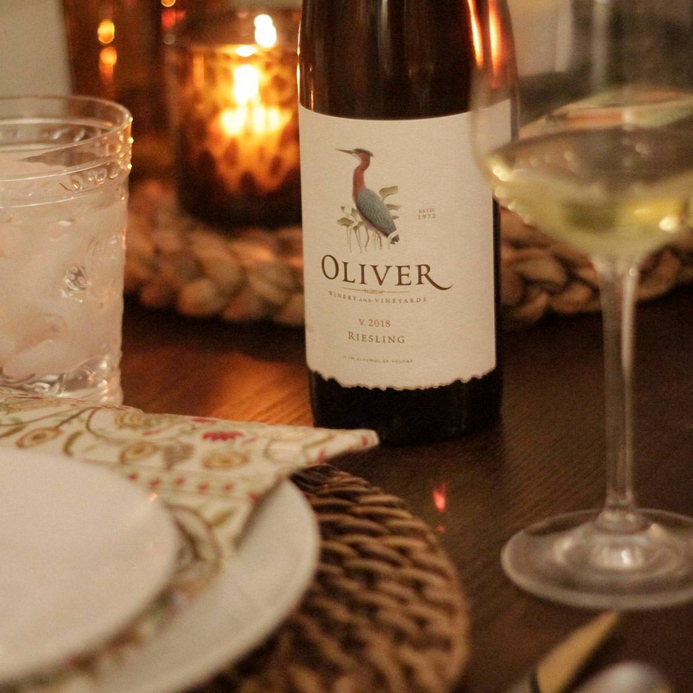 slide 2 of 3, Oliver Riesling Wine, 750 ml