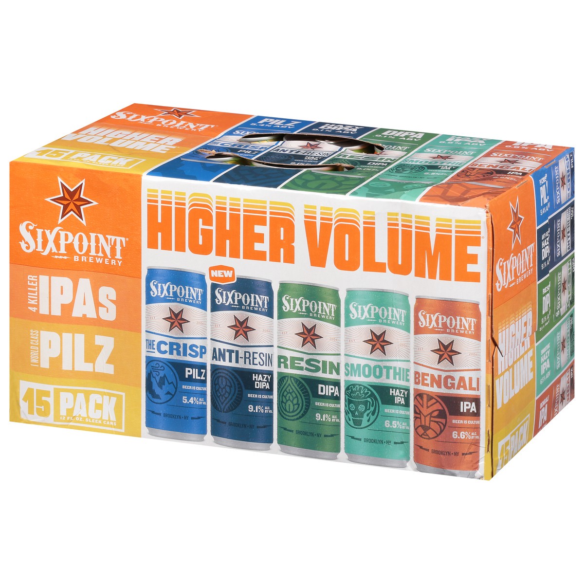 slide 2 of 10, Sixpoint Brewery Higher Volume Variety Pack 15 Pack 12 fl oz. Cans, 12 oz