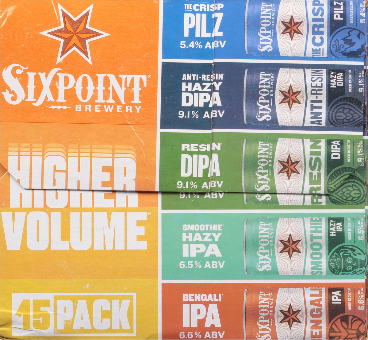 slide 6 of 10, Sixpoint Brewery Higher Volume Variety Pack 15 Pack 12 fl oz. Cans, 12 oz