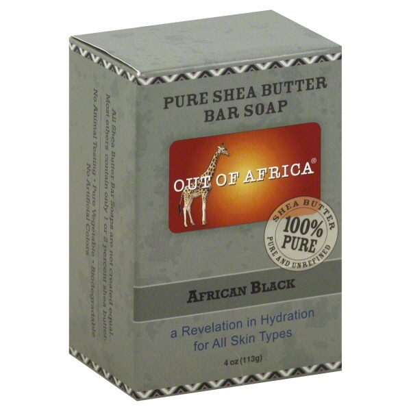 slide 1 of 1, Out of Africa Pure Shea Butter Bar Soap African Black, 4 oz
