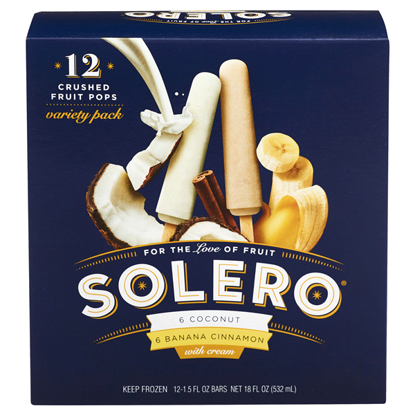 slide 1 of 1, Solero Frozen Crushed Fruit Pops, 12 ct; 1.5 fl oz