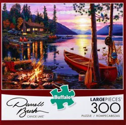 Buffalo Games Darrell Bush Canoe Lake Large Pieces Puzzle